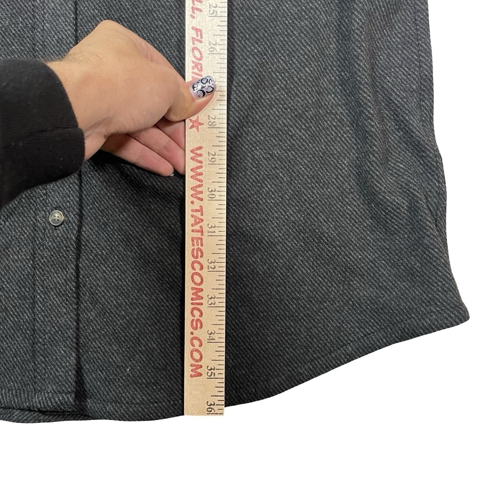 Faherty Shirt Dress Womens M Gray Legend Sweater Long Sleeve Button Front Knit - Picture 6 of 9